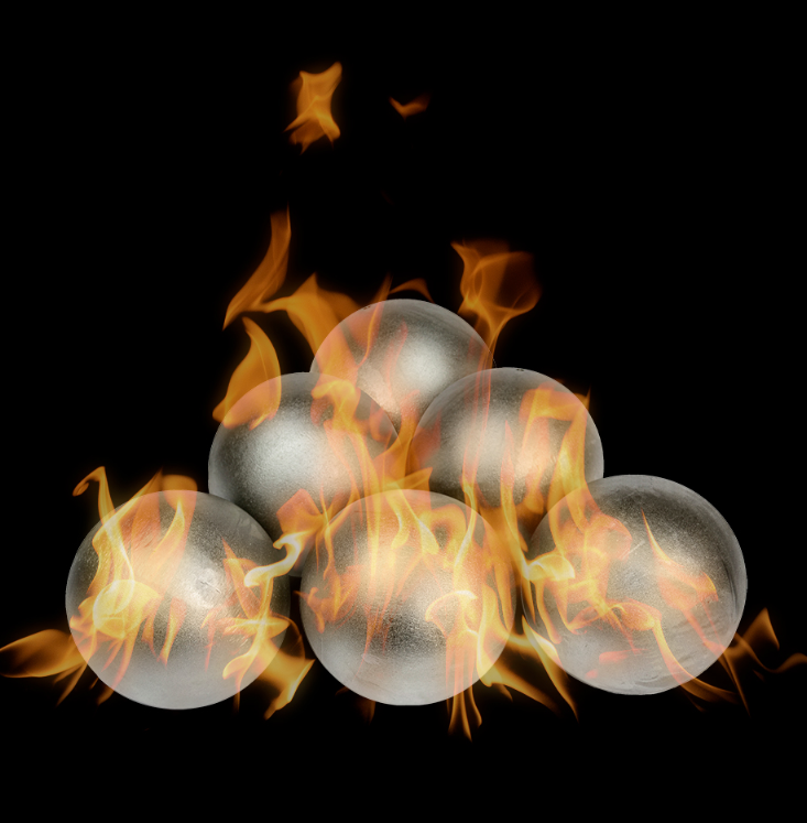 Steel Fire Balls
